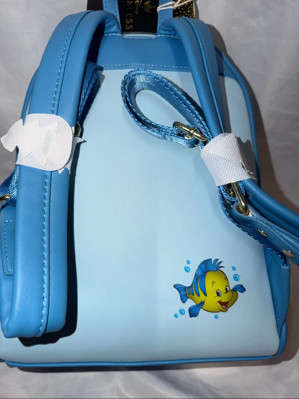 Loungefly Little Mermaid Stained Glass Window Blinged Backpack